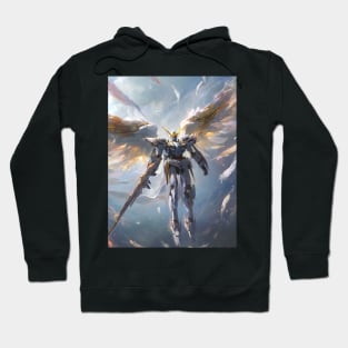 Winged Warriors: Gundam Wing, Mecha Epic, and Anime-Manga Legacy Unleashed Hoodie